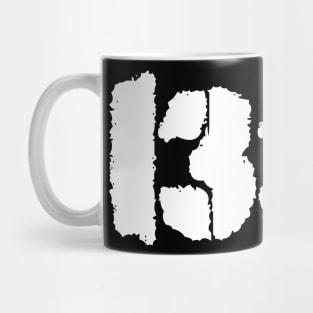 1337, white text Mug